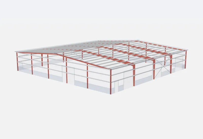 100x100x16 red iron steel frame