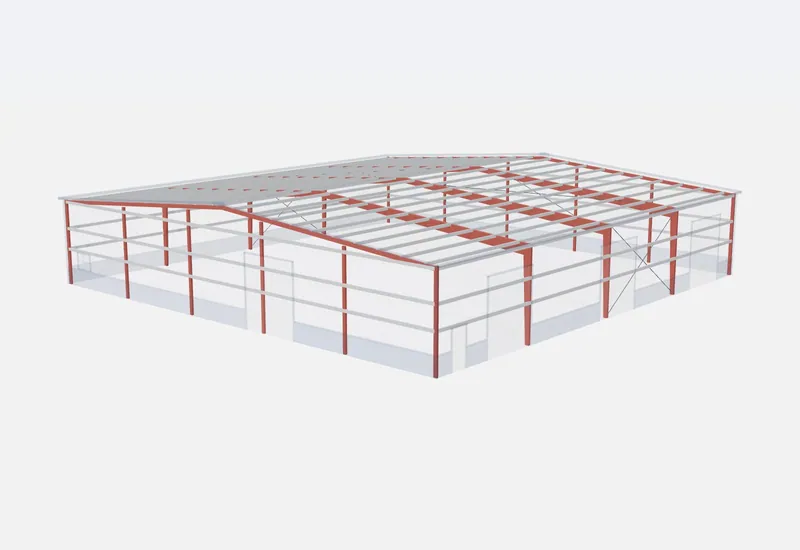 100x100x18 red iron steel frame