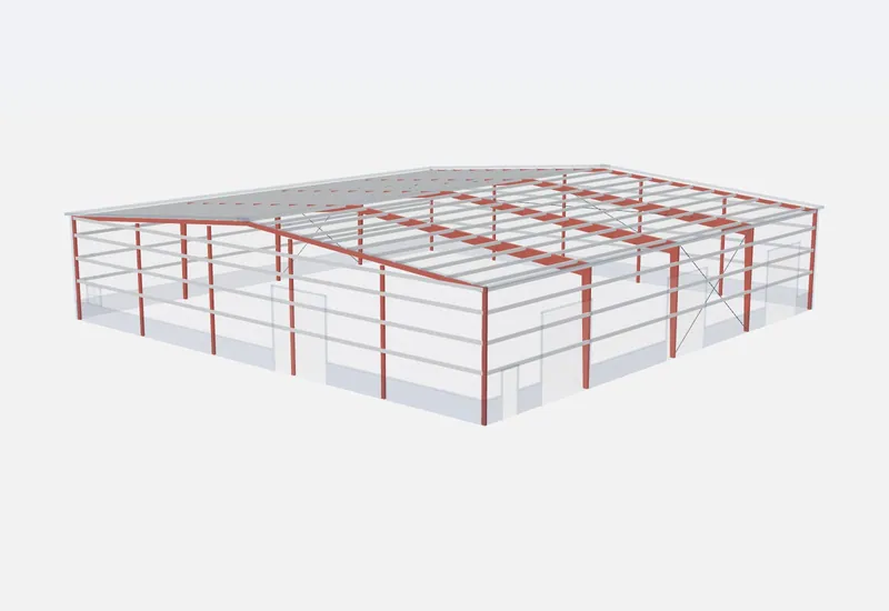 100x100x20 red iron steel frame