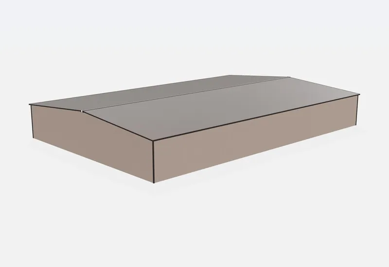 100x150x18 metal building rear view