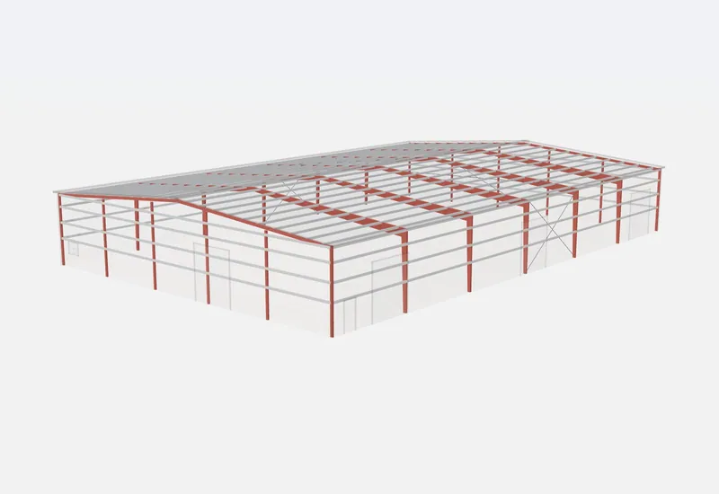 100x150x20 red iron steel frame