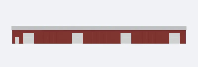 100x200x16 sidewall elevation