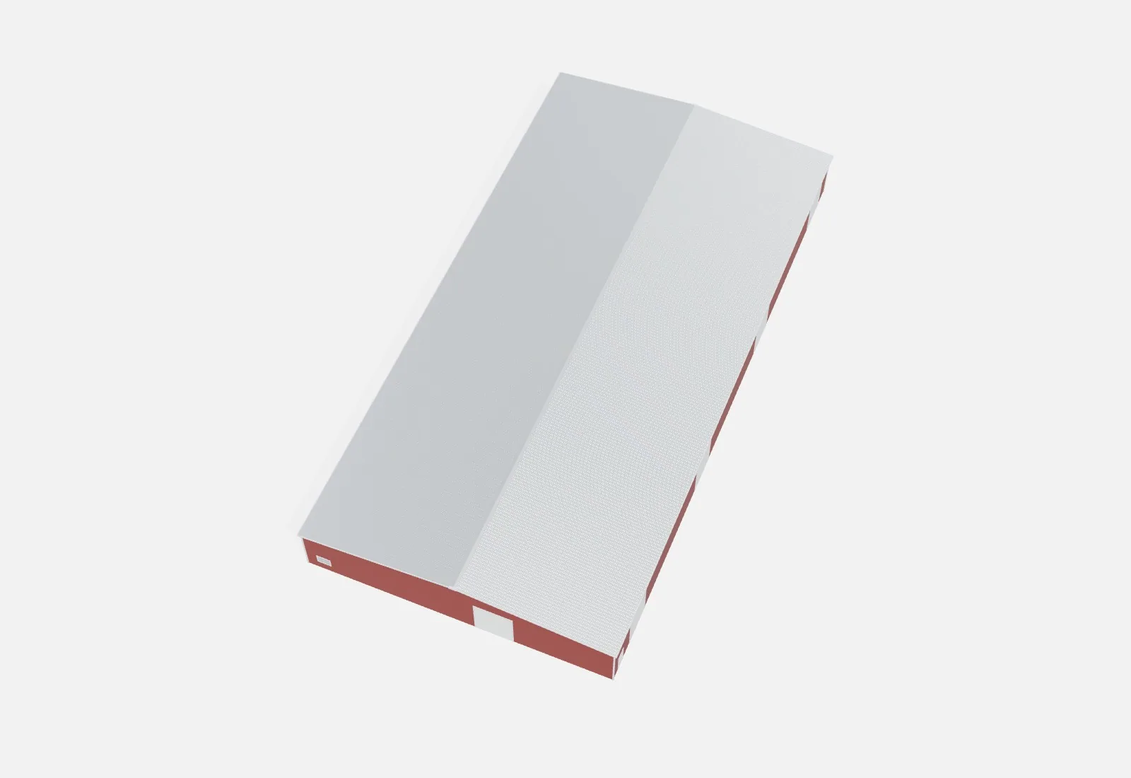 100x200x18 metal building kit overhead view