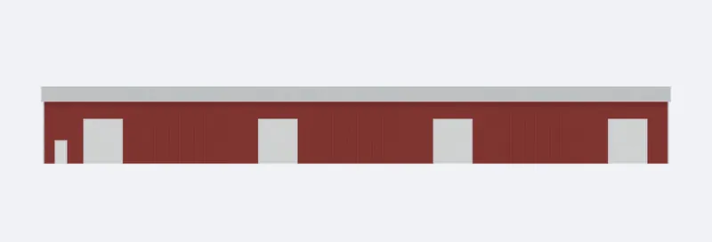 100x200x20 sidewall elevation