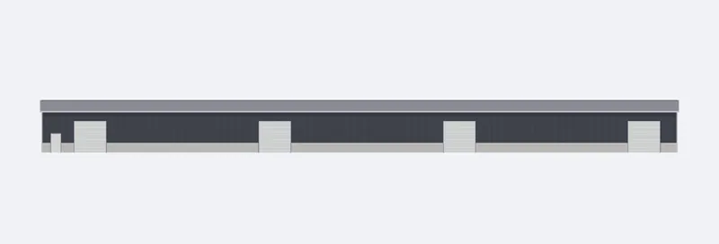 100x250x16 sidewall elevation