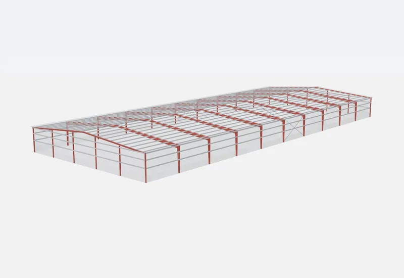 100x250x16 red iron steel frame