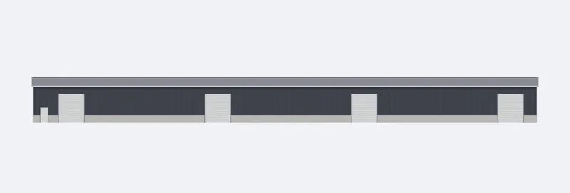 100x250x18 sidewall elevation