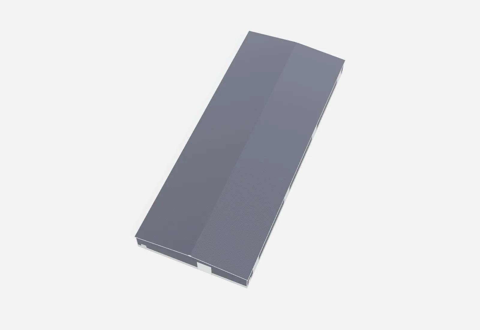 100x250x18 metal building kit overhead view