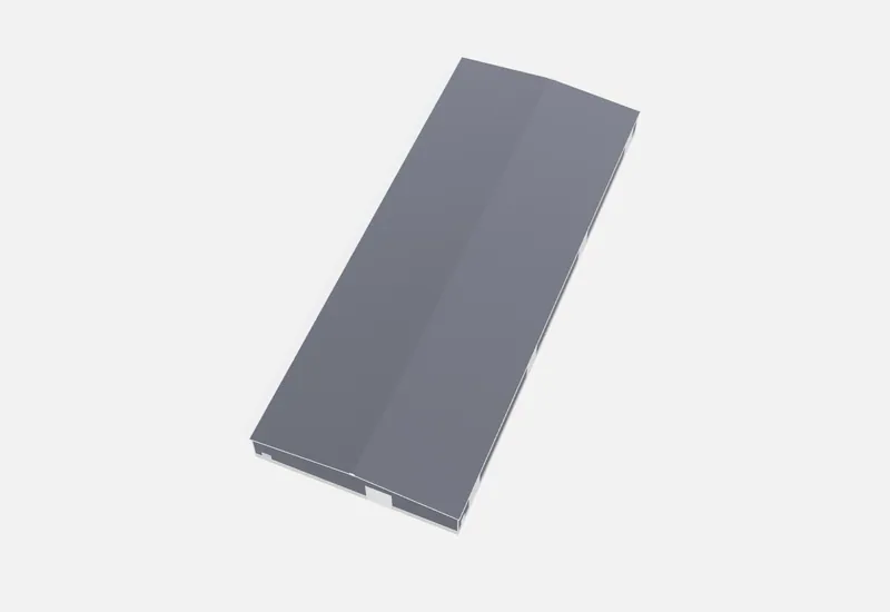 100x250x18 metal building roof view