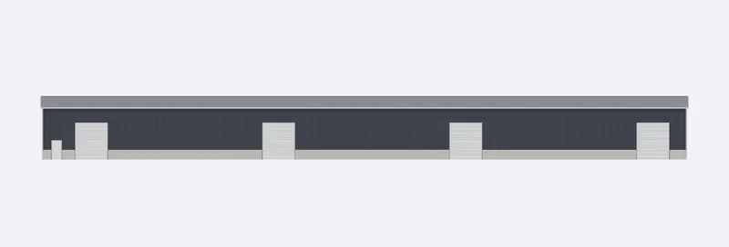 100x250x20 sidewall elevation