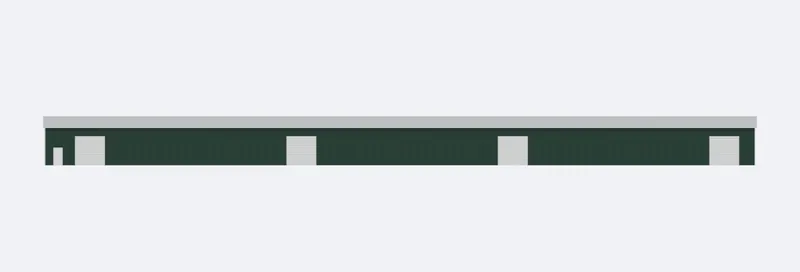 100x300x16 sidewall elevation