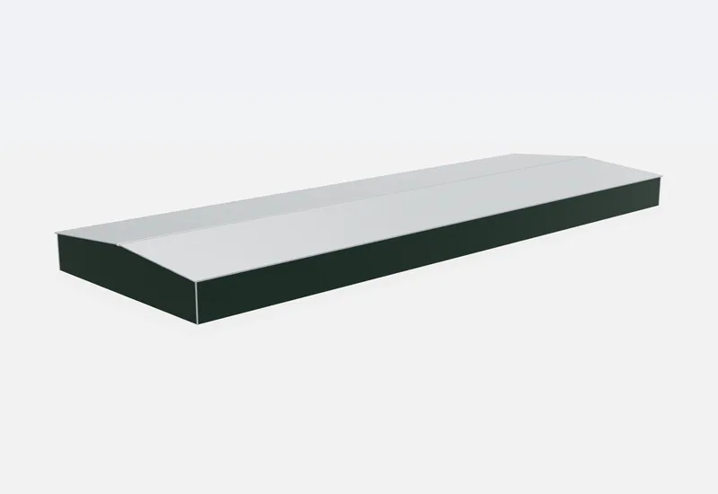 100x300x16 metal building rear view