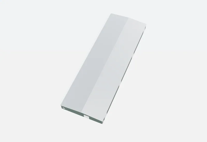 100x300x16 metal building roof view