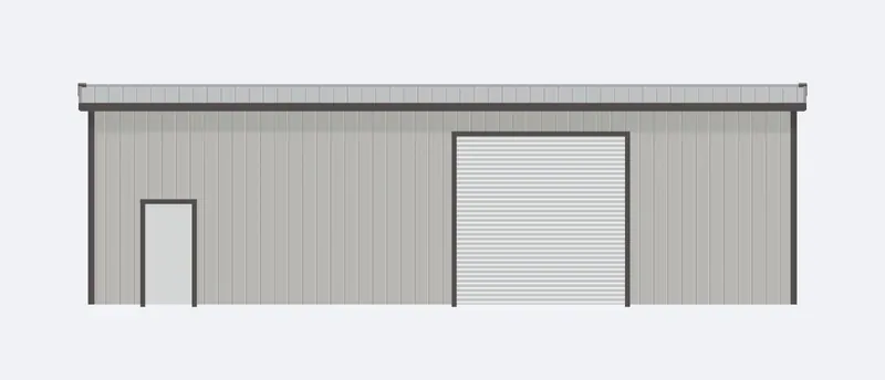 30x50x14 sidewall elevation