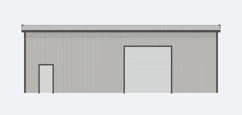 30x50x16 sidewall elevation