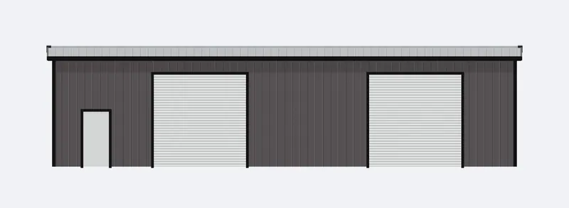30x60x14 sidewall elevation