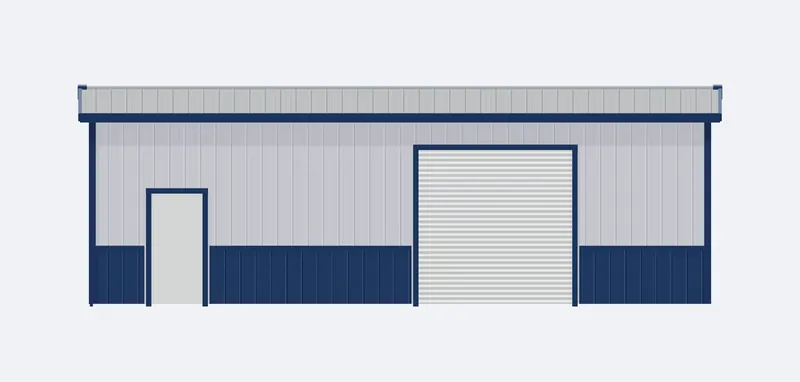 40x40x12 sidewall elevation