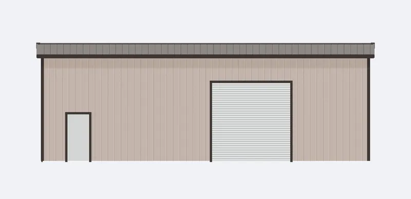 40x50x16 sidewall elevation