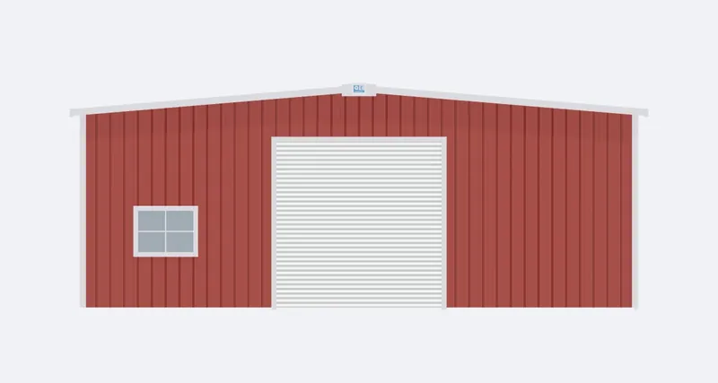 40x60x14 endwall elevation