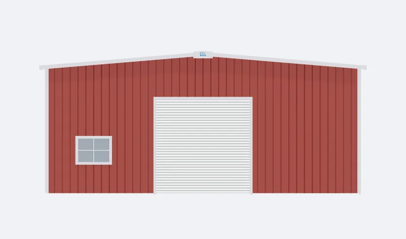 40x60x16 endwall elevation
