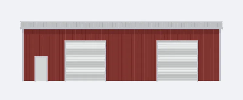 40x60x16 sidewall elevation