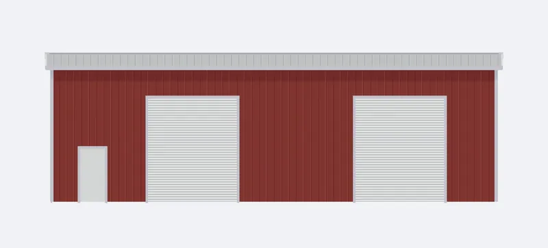 40x60x18 sidewall elevation