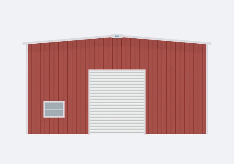 40x60x20 endwall elevation
