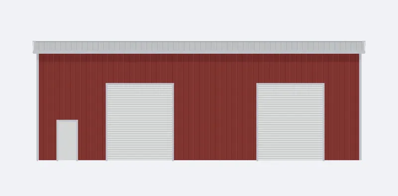 40x60x20 sidewall elevation
