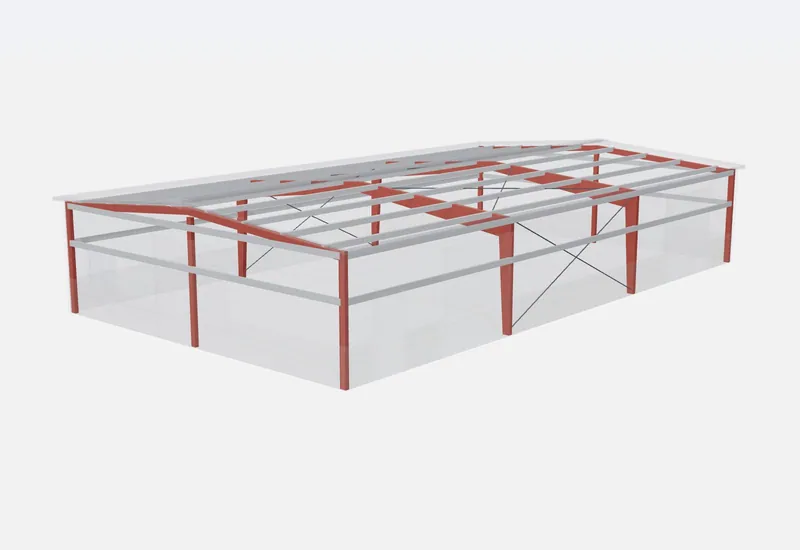 40x70x12 red iron steel frame