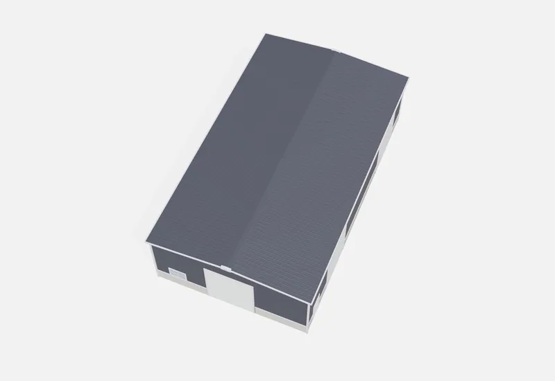 40x70x18 metal building roof view