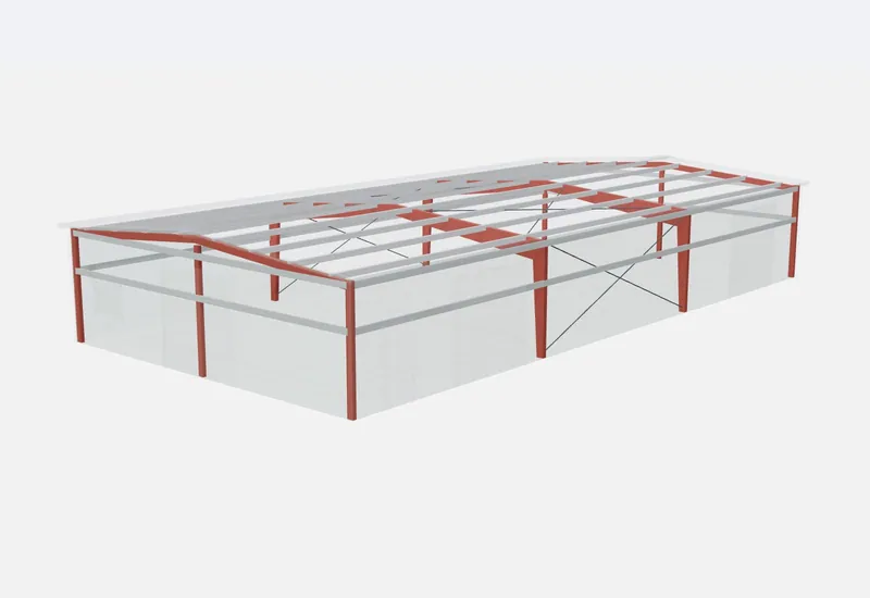 40x80x12 red iron steel frame