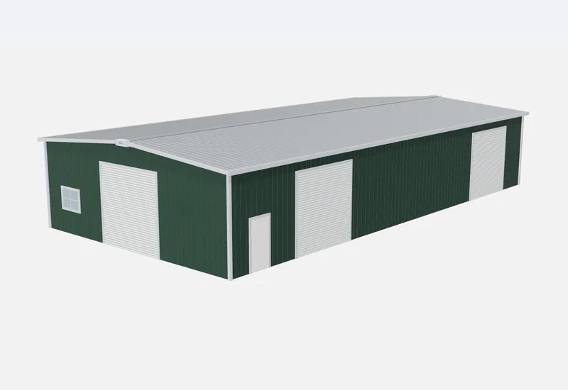 40x80x14 metal building – 3D rendering