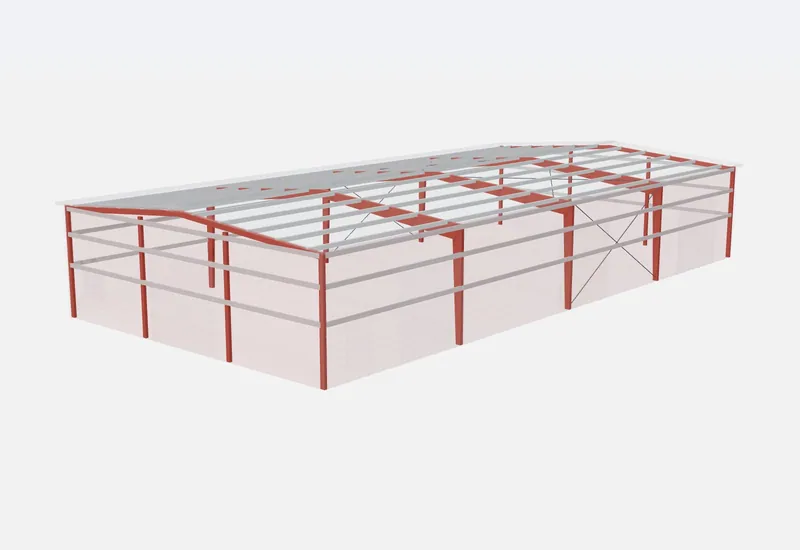 50x100x16 red iron steel frame
