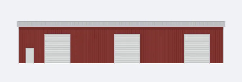 50x100x18 sidewall elevation