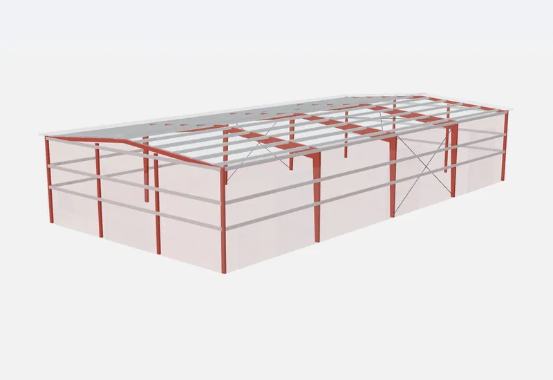 50x100x18 red iron steel frame
