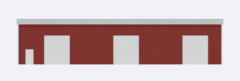 50x100x20 sidewall elevation
