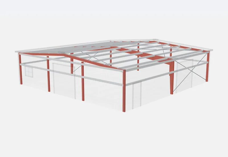 50x50x12 red iron steel frame