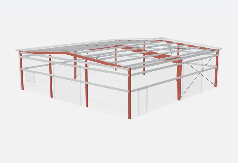 50x50x14 red iron steel frame