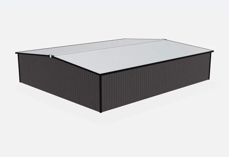50x60x12 metal building rear view