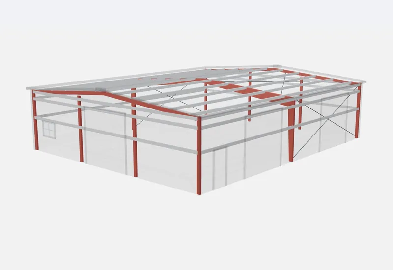 50x60x14 red iron steel frame