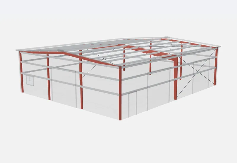50x60x16 red iron steel frame