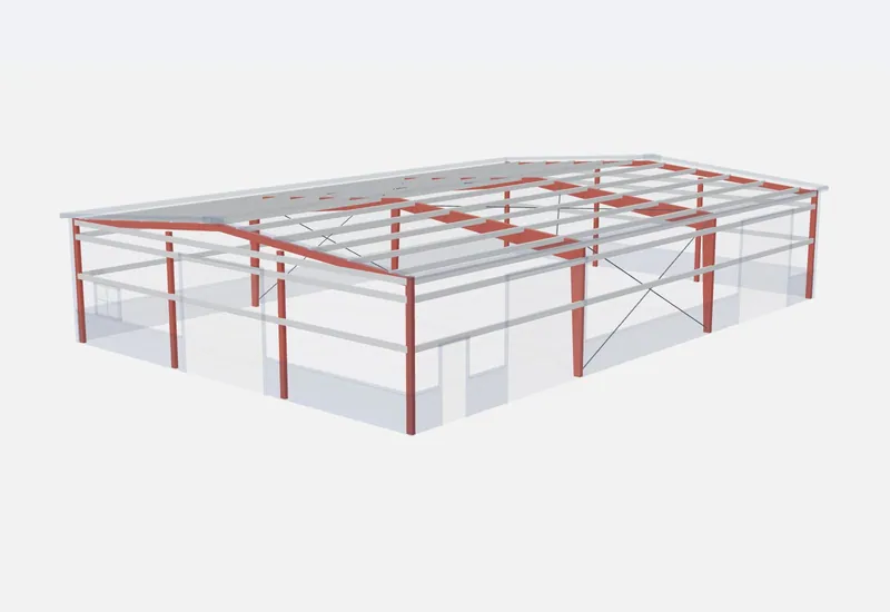 50x75x14 red iron steel frame