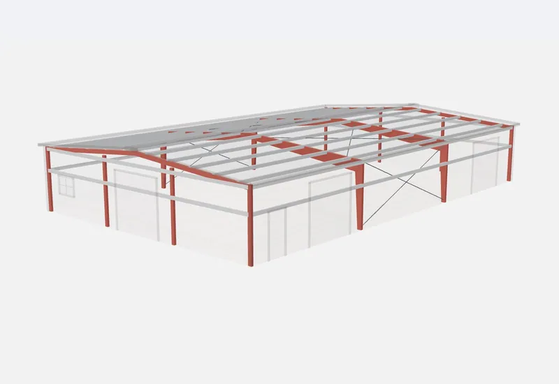 50x80x12 red iron steel frame