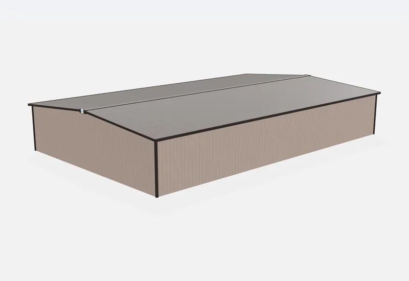 50x80x12 metal building rear view