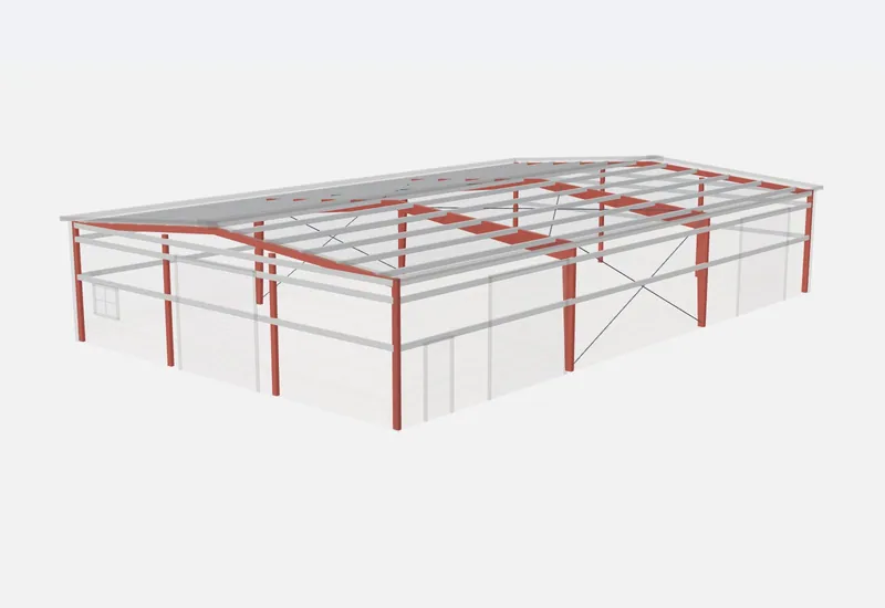 50x80x14 red iron steel frame