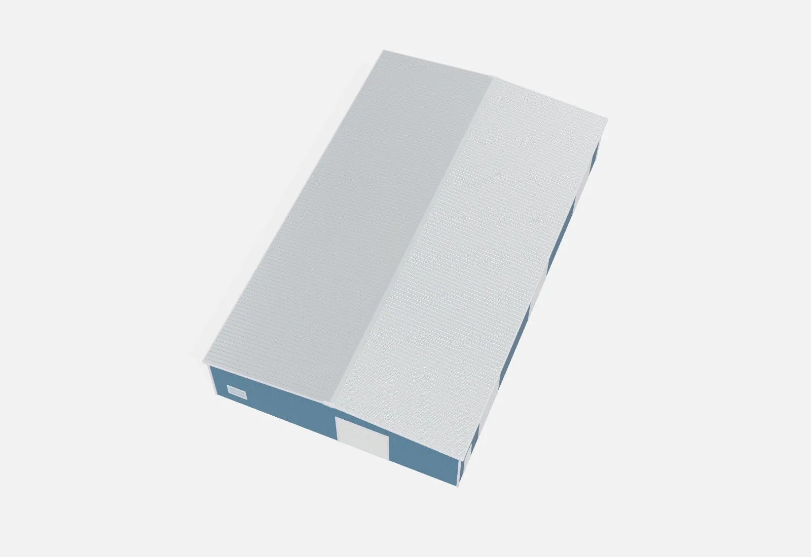 60x100x16 metal building kit overhead view