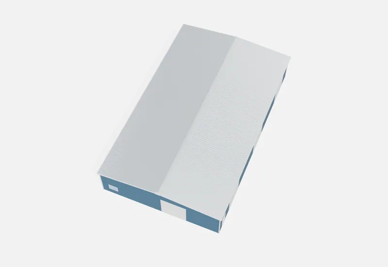 60x100x16 metal building roof view