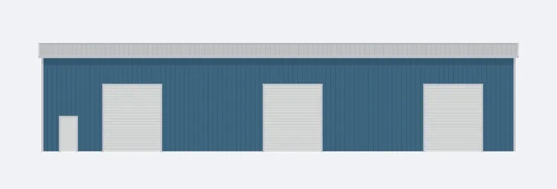 60x100x20 sidewall elevation