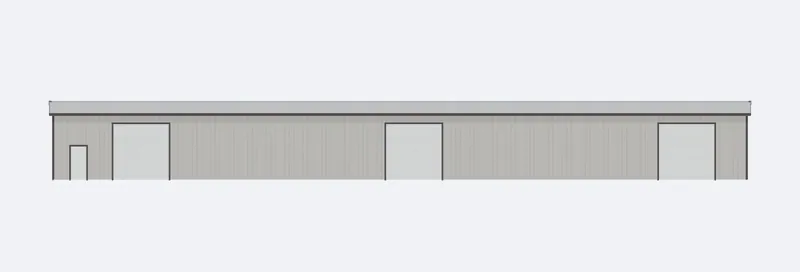60x150x14 sidewall elevation