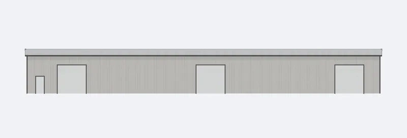 60x150x16 sidewall elevation
